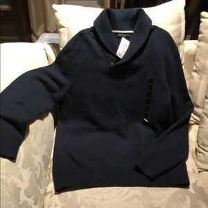 NWT Men’s Banana Republic Shawl Collar Sweater in Navy Blue - Sz Large
